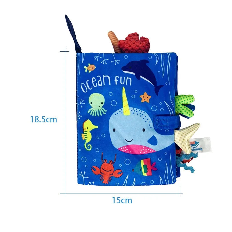 Baby Cloth Book – Crinkle Sensory Book for Learning