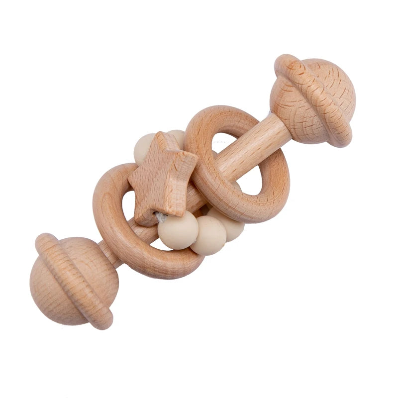 Montessori Baby Rattle – Sensory Toy for Brain & Motor Development