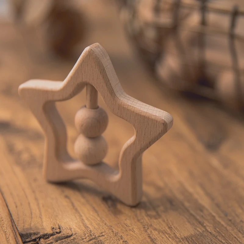 Montessori Baby Rattle – Sensory Toy for Brain & Motor Development